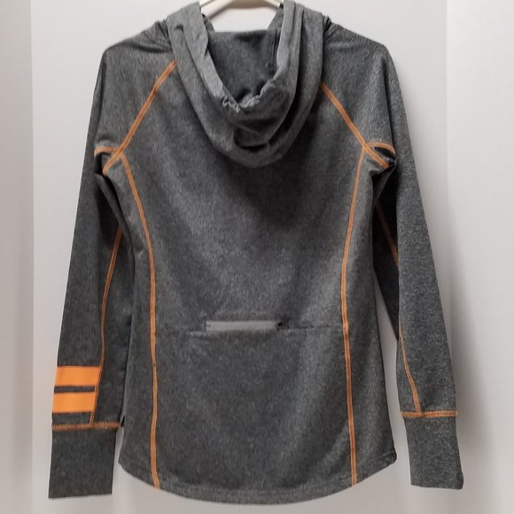 PINK Victoria's Secret Gray & Orange Ultimate Hoodie - Picture 6 of 12